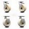 Service Caster 5 Inch Nylon Caster Set with Roller Bearings 2 Swivel 2 Rigid SCC SCC-20S520-NYR-2-R-2 - alternate 1